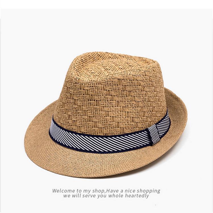 FUJIHAT ストローハット パナマ帽 中折れハット ベージュ 濃いめ パナマ帽 ハット ペーパー 中折れ ストローハット | メンズ帽子