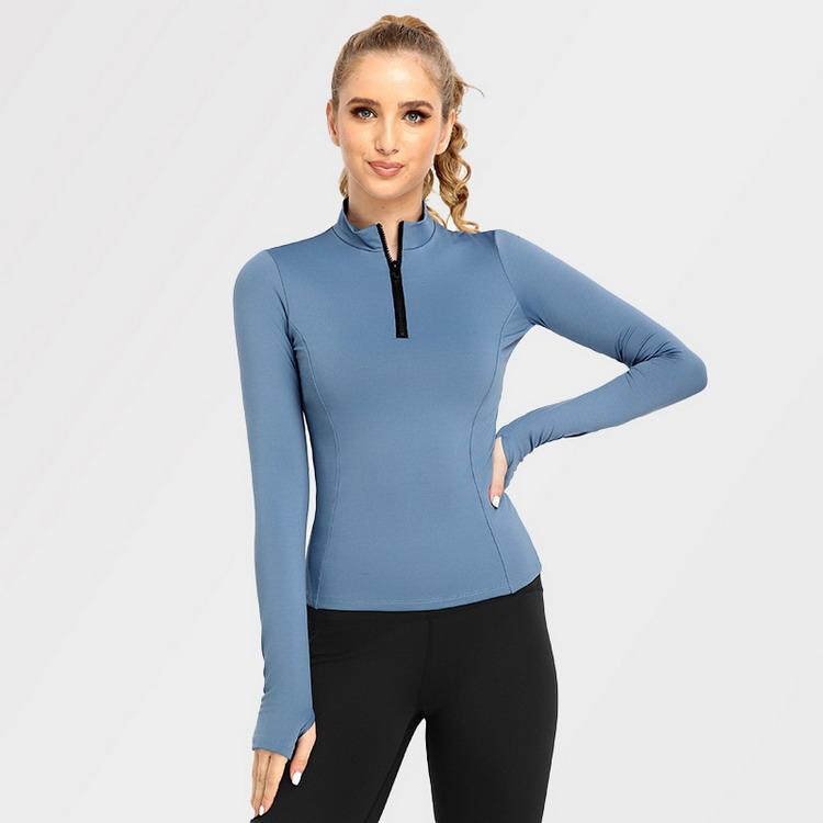 トップス レディース スポーツウェア 加圧 指穴袖 引き締め ヨガ