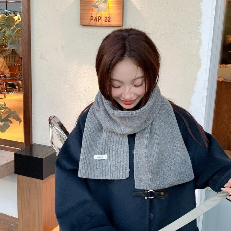 マフラー 100%メリノウール あたたか ニットマフラー 秋冬 防寒