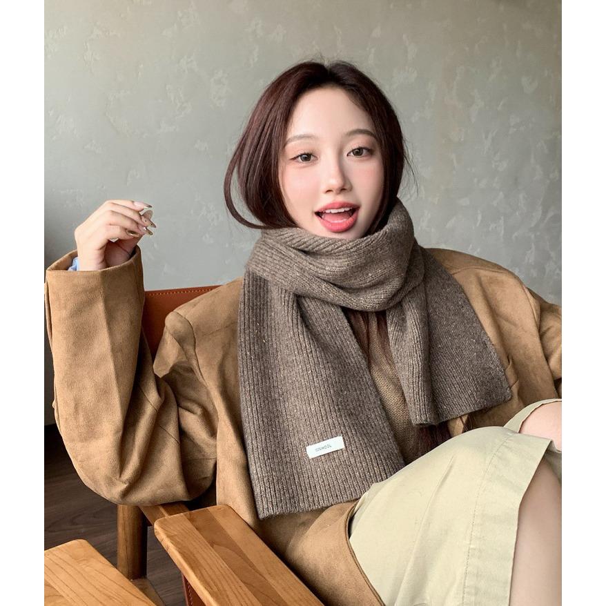 マフラー 100%メリノウール あたたか ニットマフラー 秋冬 防寒