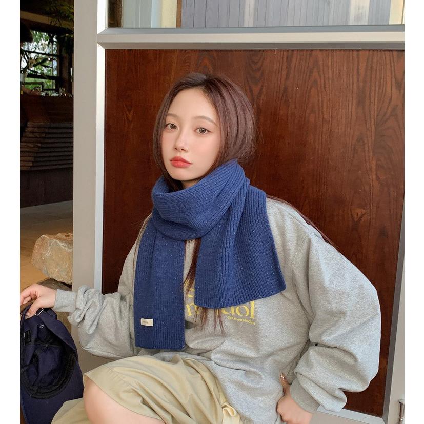 メリノウール100％の高級マフラー マフラー 100%メリノウール あたたか ニットマフラー 秋冬 防寒