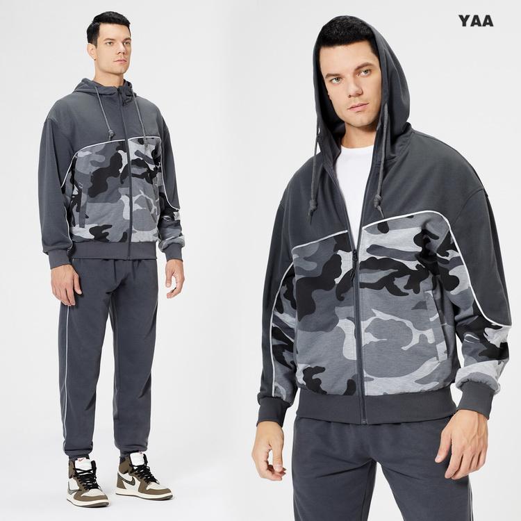   パーカーとパンツセット スウェット上下セット メンズ ジップパーカー+ジョガーパンツ