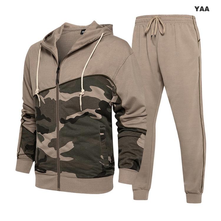 スウェット上下セット メンズ ジップパーカー+ジョガーパンツ スポーツ