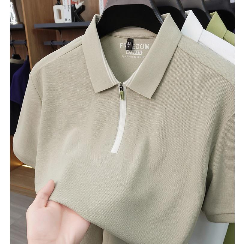 ISSEY MIYAKE MEN ハーフジップ ポロシャツ ポロシャツ トップス 半袖ポロシャツ polo ハーフジップ tシャツ