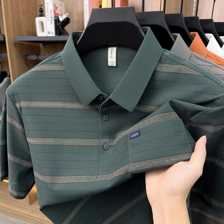 ポロシャツ ボーダー 半袖ポロシャツ トップス polo 40代 50代 60代