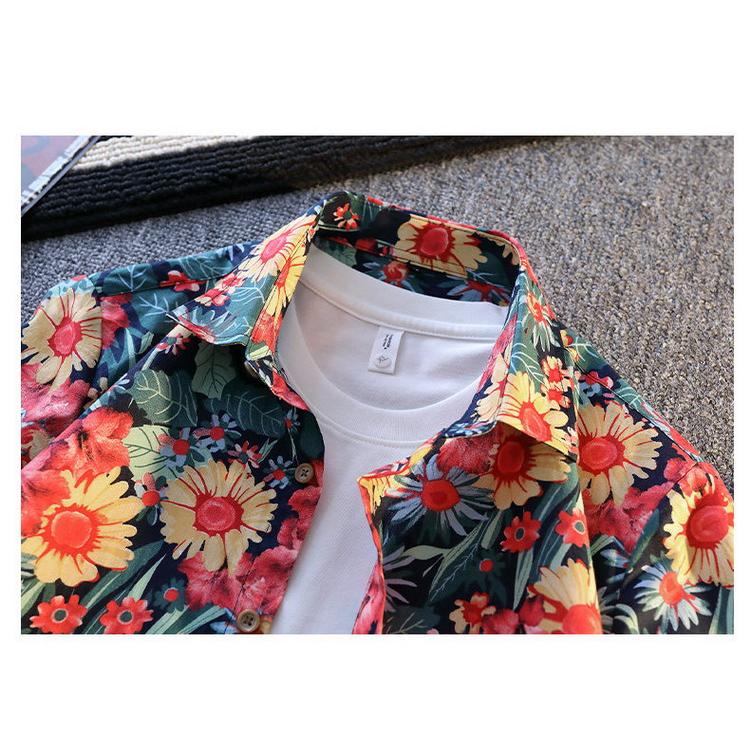 アロハシャツ 花柄 シャツ 半袖 カジュアルシャツ トップス ハワイ