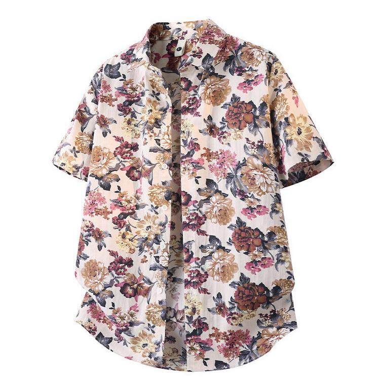 アロハシャツ 花柄 シャツ 半袖 カジュアルシャツ トップス ハワイ 