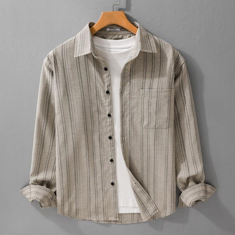 ストライプシャツ カジュアルシャツ メンズ シャツ トップス 秋服 秋物 長袖 30代 40代 50代 ファッション | 
