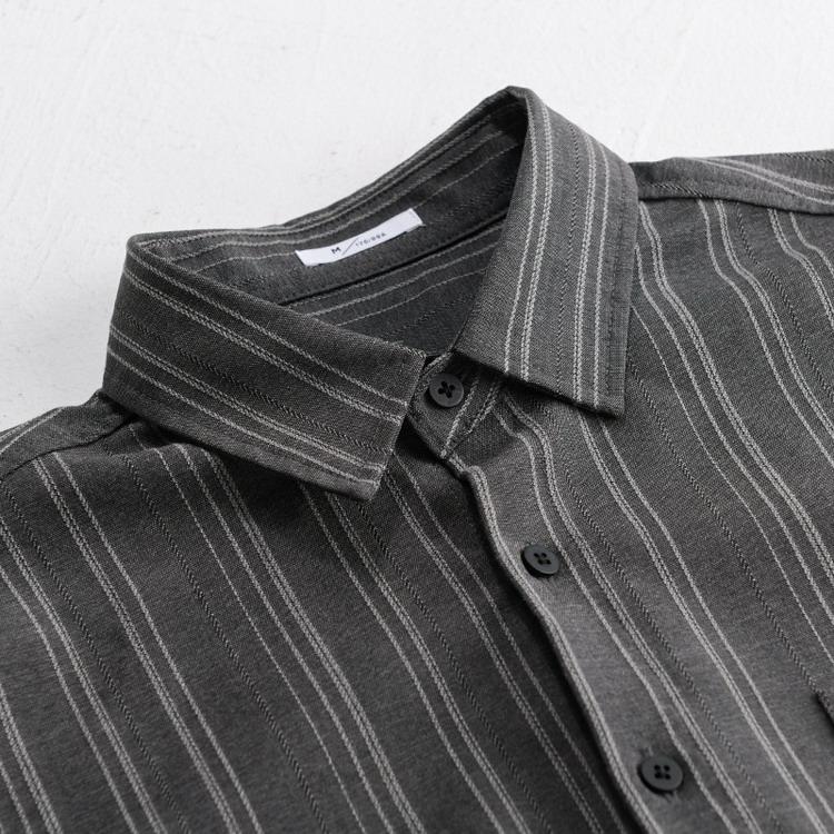 ストライプシャツ カジュアルシャツ メンズ シャツ トップス 秋服 秋物 長袖 30代 40代 50代 ファッション |  | 12