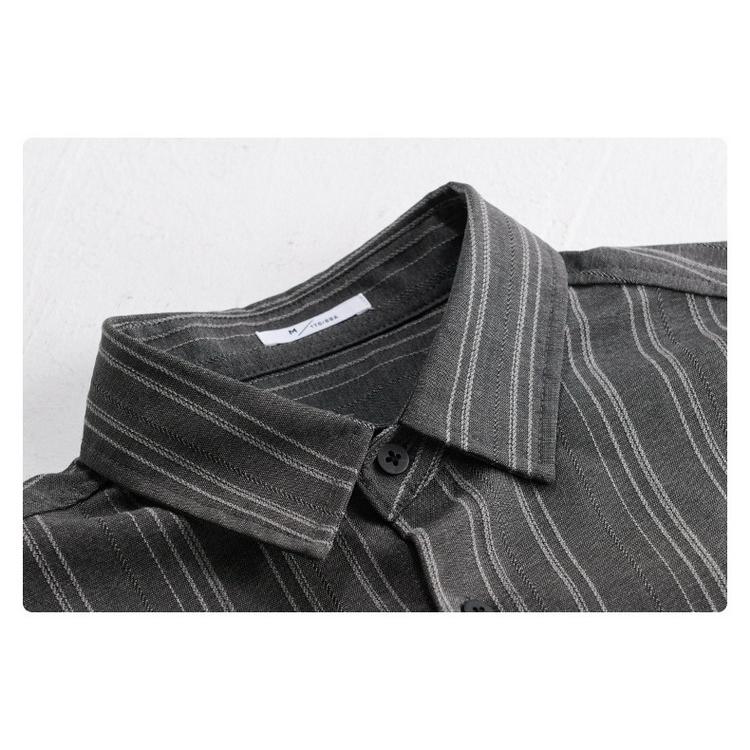 ストライプシャツ カジュアルシャツ メンズ シャツ トップス 秋服 秋物 長袖 30代 40代 50代 ファッション |  | 13