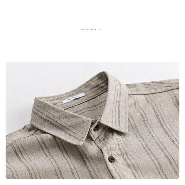 ストライプシャツ カジュアルシャツ メンズ シャツ トップス 秋服 秋物 長袖 30代 40代 50代 ファッション |  | 17