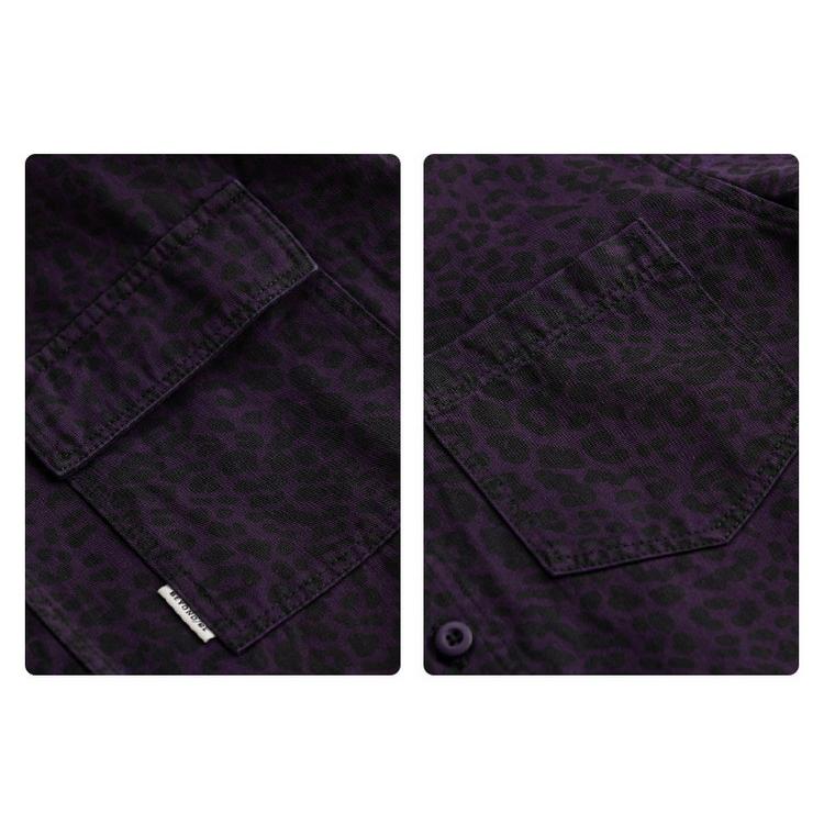 シャツ レオパード柄 100％綿 秋服 秋物 カジュアルシャツ きれいめ コットンシャツ トップス 長袖 メンズ |  | 15