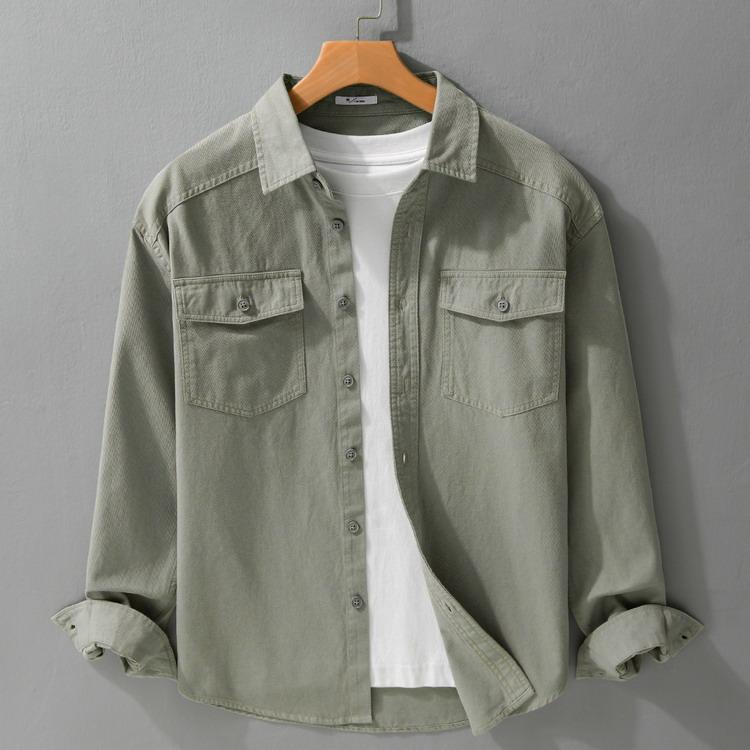 シャツ 秋服 秋物 100％綿 カジュアルシャツ きれいめシャツ トップス 長袖 メンズ 40代 50代 60代 | 