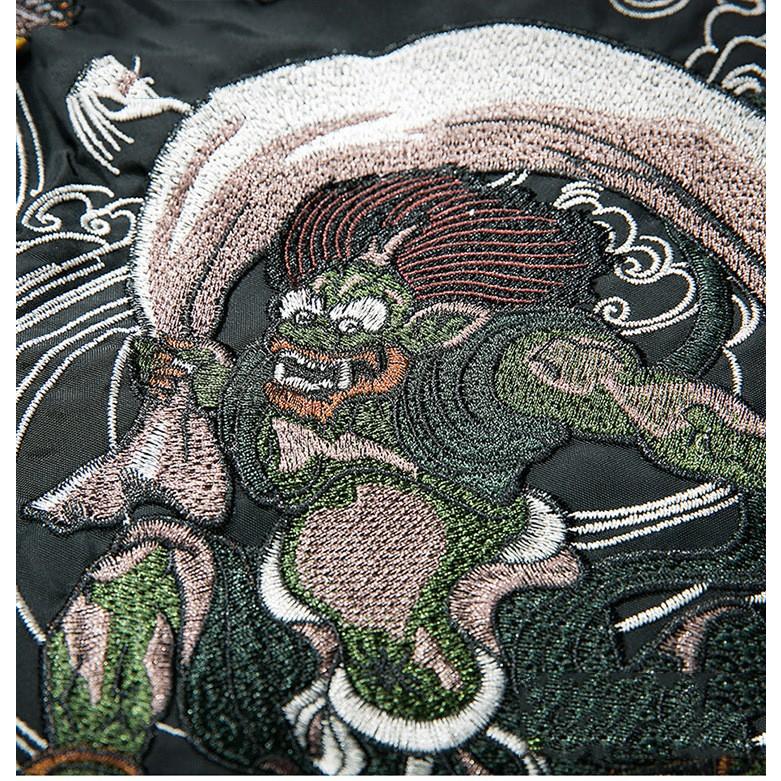 龍 竜 スカジャン メンズ ブルゾン 春物 ジャケット アウター フライト