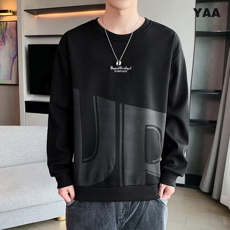 きれいめトレーナー メンズ トレーナー トップス クルーネック ロゴ