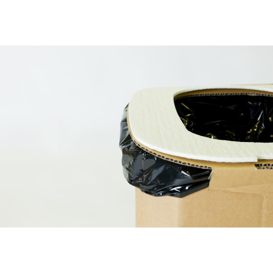 【１個】おしりにやさしい簡易トイレ 非常用ダンボール製組立式トイレ（5回分） |  | 06