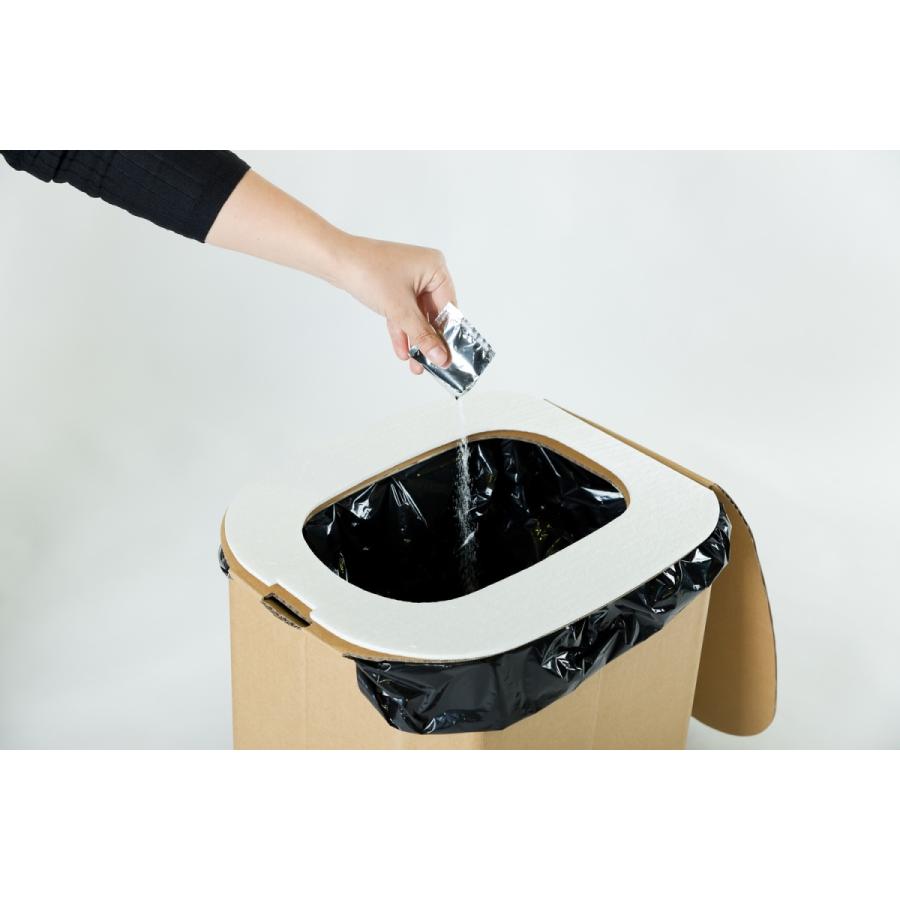 【１個】おしりにやさしい簡易トイレ 非常用ダンボール製組立式トイレ（5回分） |  | 08
