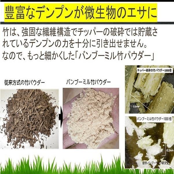 竹パウダー 竹粉 乳酸菌 発酵 国産有機 土壌改良材 無農薬 マルチング 25kg 100L 兵庫県養父市 バンブーライフ
