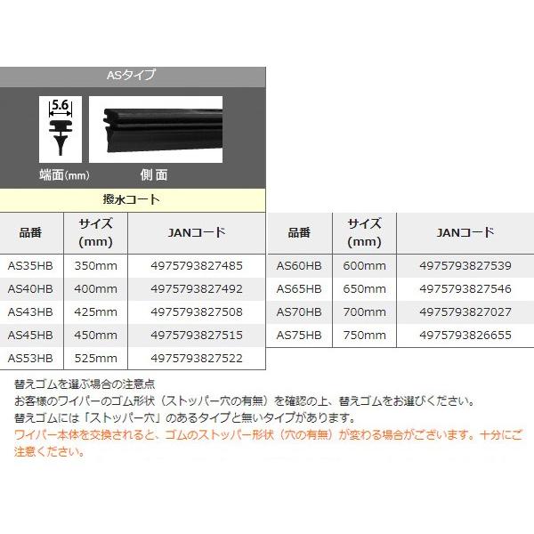 Nwb 撥水コート ワイパーゴム レクサス Nx Agz10 Agz15 Ayz10 Ayz15 H26 7 H30 8 650mm 400mm 幅5 6mm 2本セット ゴム形状要注意 As65hb As40hb 替えゴム As65hb As40hb 02 ハッピードライブヤブモト 通販 Yahoo ショッピング