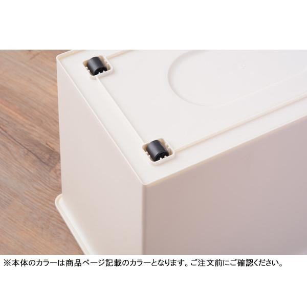 東谷 スタッキングペール45L ホワイト W28×D45×H67 LFS-761WH ゴミ箱 45L ダストボックス フラップロック メーカー直送 送料無料｜yabumoto1｜03