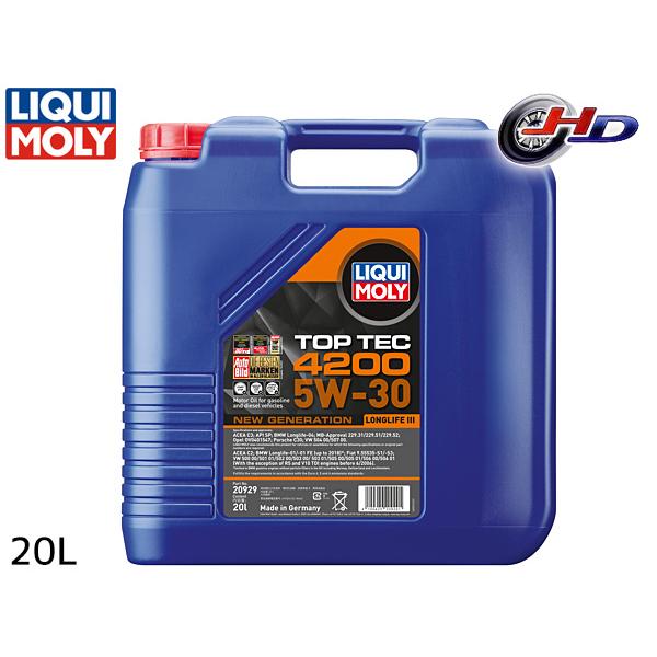 リキモリ エンジンオイル トップテック4200 5W30 5W30 20L ACEA規格 C2 BMW Longlife01 / Longlife01 FE 20929 送料無料 LI