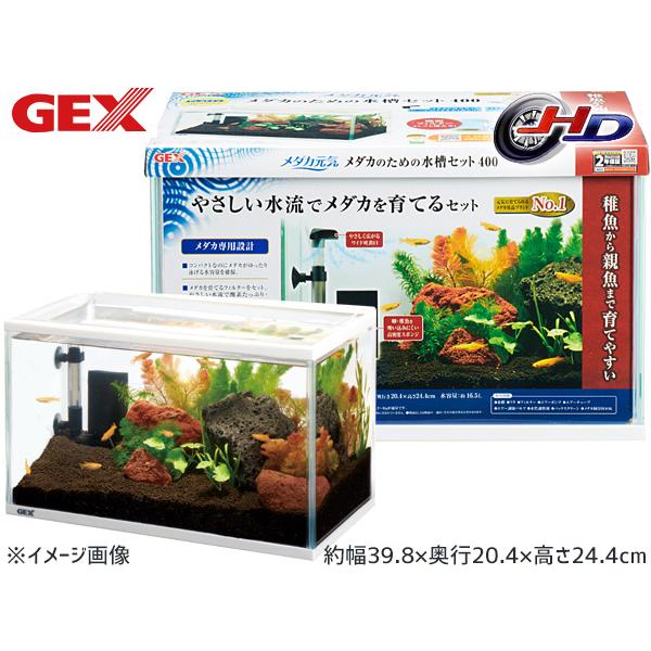 GEX（ジェックス） メダカ元気 メダカのための水槽セット400 熱帯魚