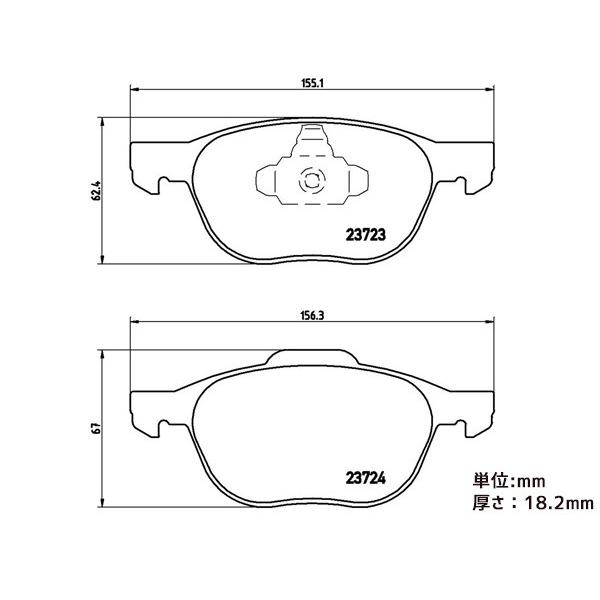 ブレンボ ブレーキパッド ラフェスタ ハイウェイスター CWEFWN CWFFWN CWEAWN フロント ブラックパッド brembo P24061 送料無料｜yabumoto1｜02