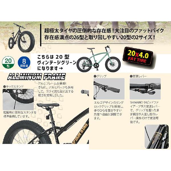 手渡し限定！デッドストック品　バットマンモデル　自転車　4-4-2K CAPTAIN STAG キャプテンスタッグ ファットバイク208 ヴィンテージ