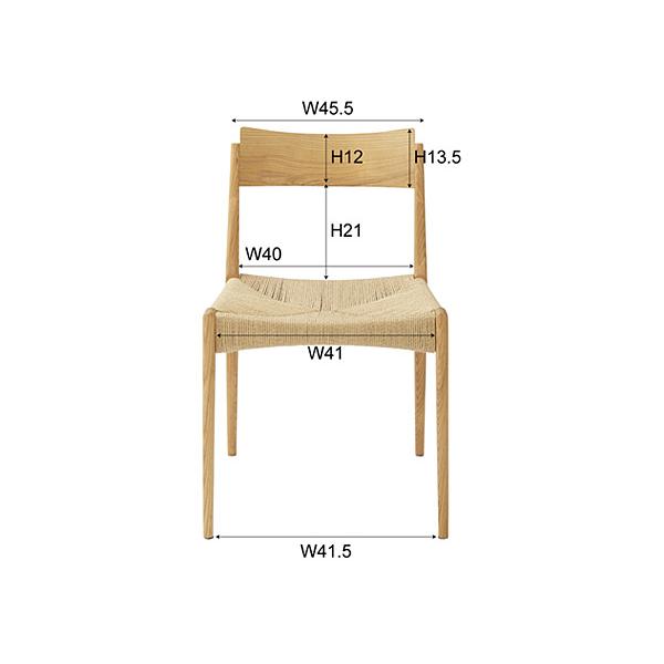東谷 ペーパーコードチェア ナチュラル W46×D56×H76×SH45 ACE