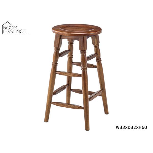 東谷 オーバルハイスツール ブラウン 高さ60cm 椅子 イス モダン チェアー 天然木 ミンディ GT-785BR あずまや メーカー直送 送料無料