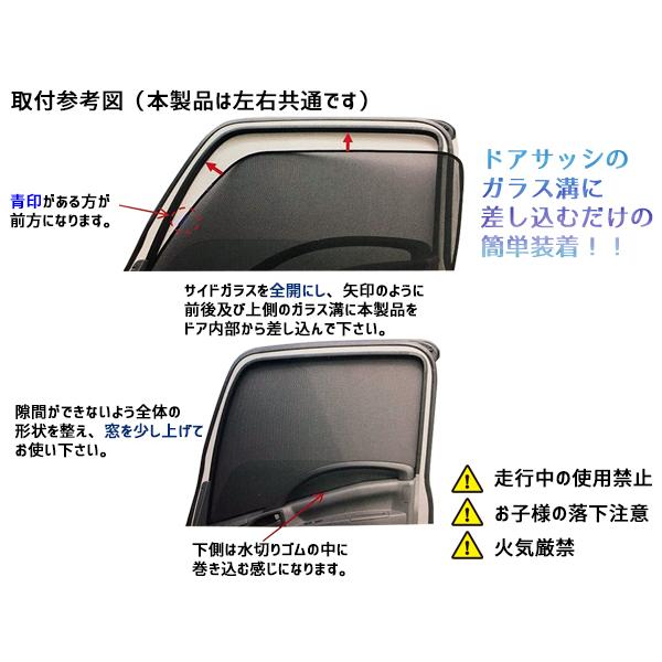 ふそう スーパーグレード H8.6〜 エコネット トラック用 網戸 防虫 ネット 虫よけ 遮光 日よけ 左右 ２枚セット JETイノウエ｜yabumoto20｜03