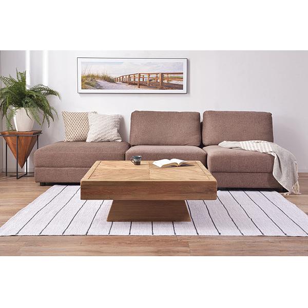 東谷 リビングテーブル ブラウン W100×D100×H36 WE-888 完成品 東谷 リビングテーブル ブラウン W100×D100×H36 WE-888 完成品