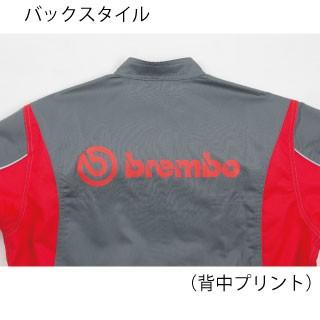 Brembo　メカニックスーツ　BR-5500　作業着　丸鬼商店　L　ROUND　名入れ無料　つなぎ　送料無料　ONI　ブレンボ　メーカー直送