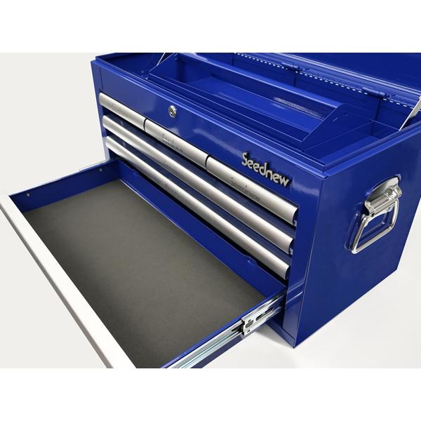 Seednew 工具箱 チェスト 青 ブルー 6段引出し S-R906B 工具 収納 整理 シーズニュー 法人のみ配送 メーカー直送 代引き不可 送料無料 |  | 03