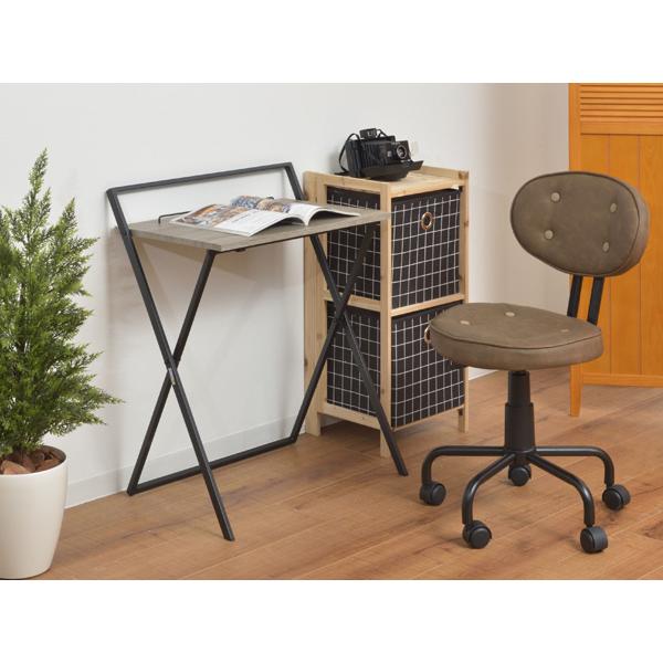 東谷 フォールディングデスク ブラック W64×D45×H79 PT-780BK