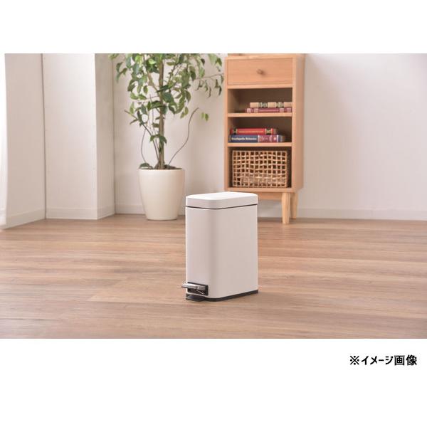 東谷 トラッシュカン 5L ホワイト 四角 白 ペダル式ゴミ箱 ふた付き ダストボックス  LFS-232WH あずまや メーカー直送 送料無料｜yabumoto24｜04