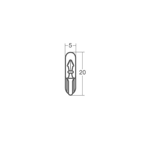 12V 1.7W T5 W2X4.6d WB572 ウェッジベース電球 スズキ スタンレー STANLEY  10個｜yabumoto24｜03