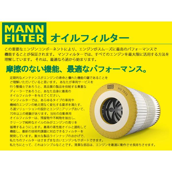 アウディ AUDI TT FVCJS オイルフィルター オイルエレメント MANN