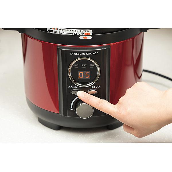 リブセトラ 電気圧力鍋 LPC-T1201/R 1〜2人用 レシピブック付