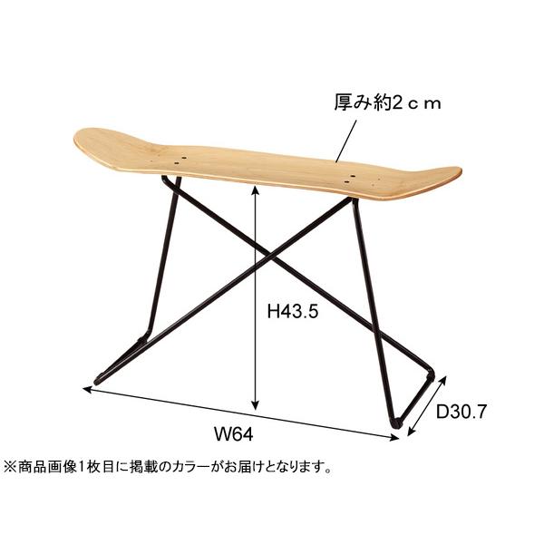 東谷 スケートボードテーブル ブラック W81×D31×H50 SF-201BK 雑貨 デザイン 可愛い サイドテーブル メーカー直送 送料無料｜yabumoto27｜02