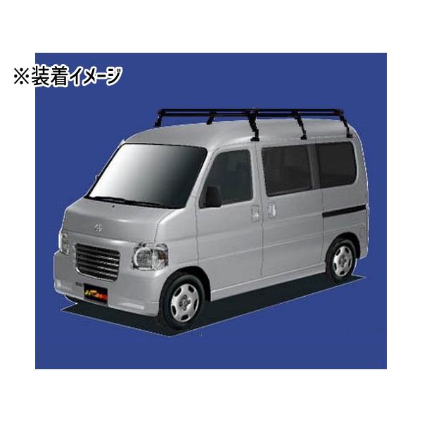 バモス ホビオ HJ HM 全車 H15.4〜H30.5 ルーフキャリア TUFREQ タフレック 黒塗装 Pシリーズ ロング 法人のみ配送 送料無料｜yabumoto28｜02