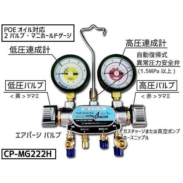 エアコン ガスチャージ マニホールドゲージ セット ハイブリッド EV車