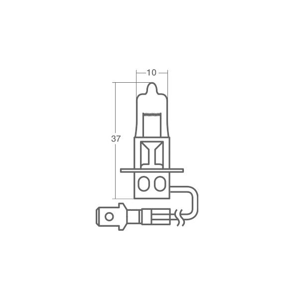 ハロゲン 12V 55W H3  T10 PK22s  14-0105 スタンレー STANLEY ハロゲンバルブ  1個｜yabumoto2｜03