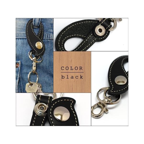 THEREALMcCOY'S レザー　キーホルダー　キーリング　ブラック THEREALMcCOY'S レザー キーホルダー キーリング ブラック
