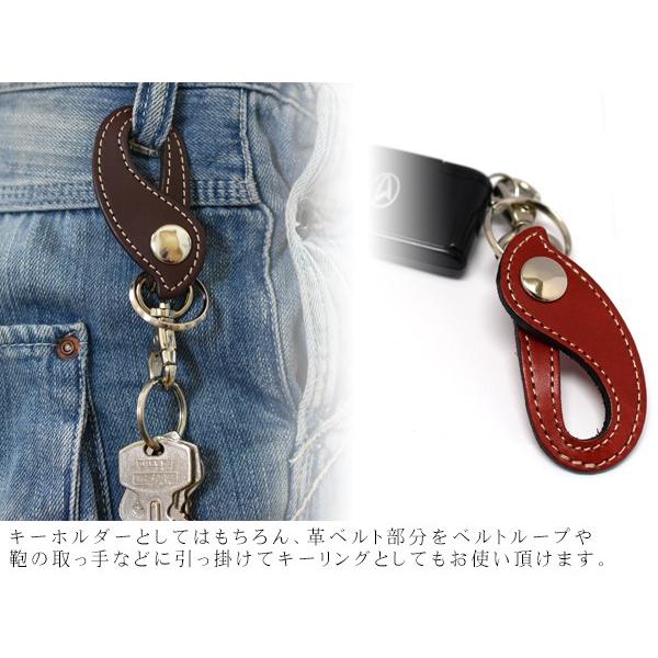CALF 本革 キーホルダー レッド 赤 レザー キーリング 牛革 CALF 本革 キーホルダー レッド 赤 レザー キーリング 牛革