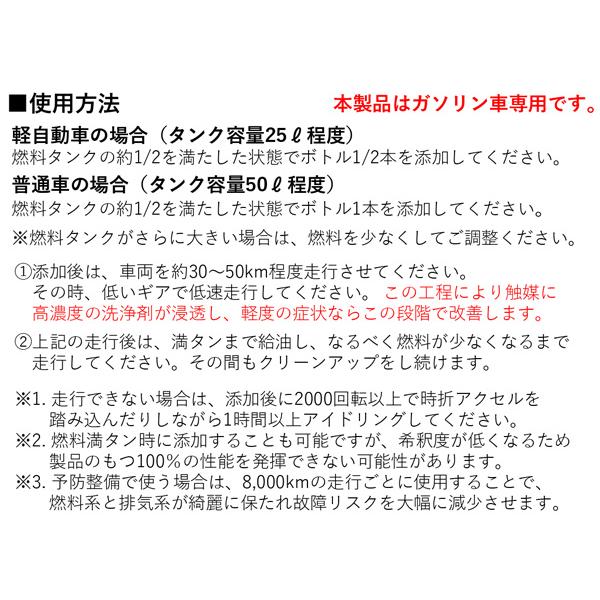 CAT コンプリート ガソリン触媒 洗浄 エキゾースト エミッション