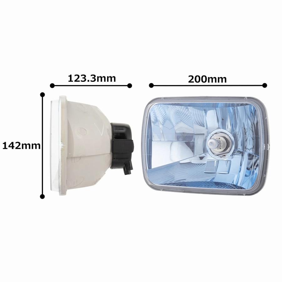 STANLEY HALOGEN HM6070 ヘッドライト スタンレー電気 マルチリフレクターヘッドランプ 角型2灯式 H4 12V 60