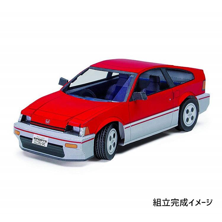 アップリフト ペーパークラフト ミニ キット ホンダ CR-X 1983年式 1/32スケール UPLIFT MODELS ミニカー 自動車 ネコポス 送料無料｜yabumoto3｜02