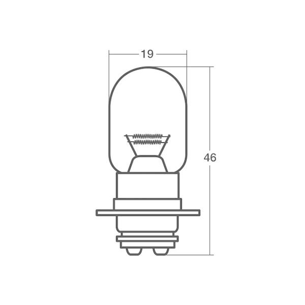 スタンレー電気 12V 18/18W T19L P15d-25-1 A3602V 二輪 ヘッドランプ