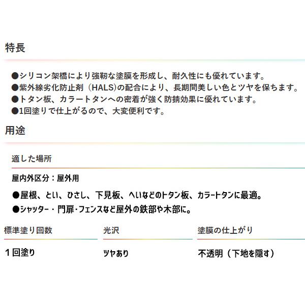 アサヒペン 水性 シリコン アクリルトタン用 3Ｌ スカイブルー DIY 塗料 屋外 防錆 ペンキ 屋根 速乾 ツヤあり シャッター 1回塗り 鉄部｜yabumoto｜03